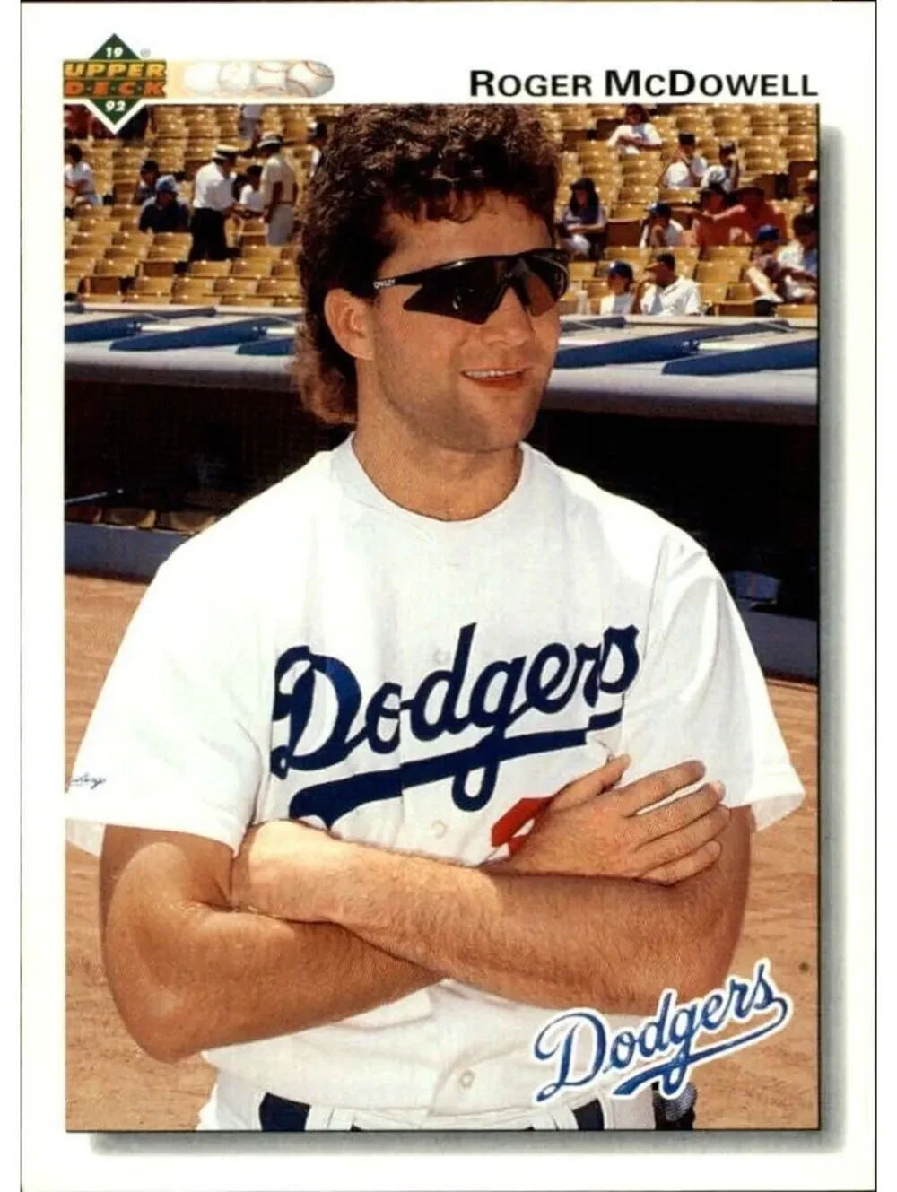 Roger McDowell 1992 Upper Deck MLB #484 Baseball Card Los Angeles Dodgers